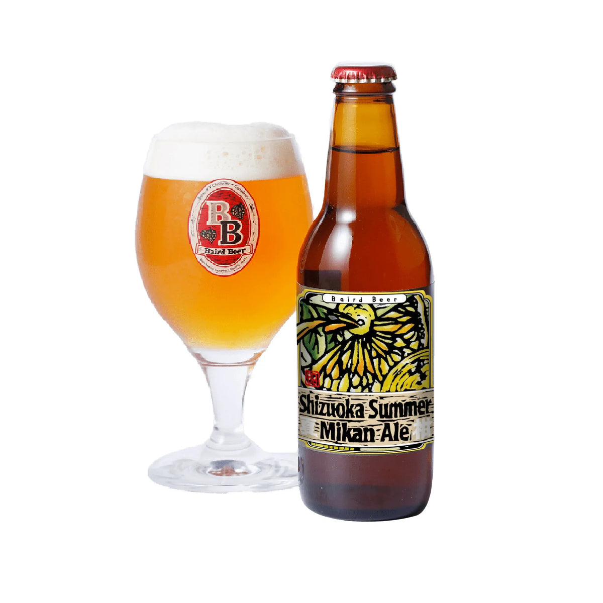 ShizoukaSummerMikanAleBottle_Glass - SAKE MAMA | 日本酒ママ