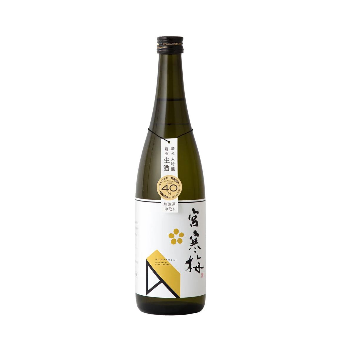 Miyakanbai Junmai Daiginjo 40% Muroka Nakadori (720ml)