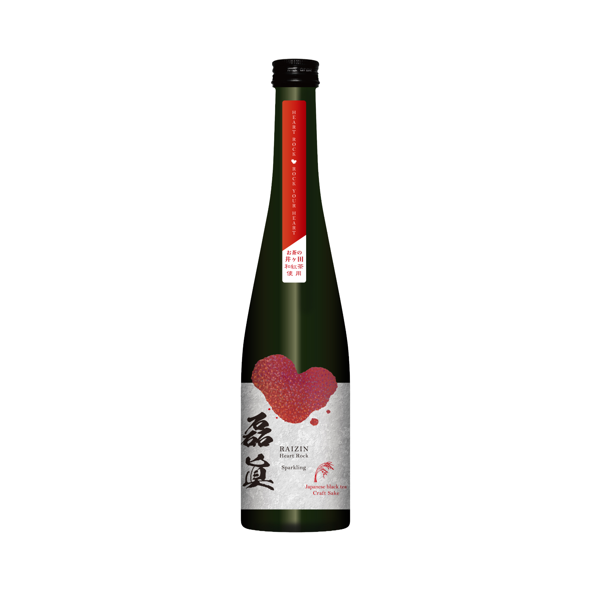 Akiu Heart Rock Raizin Sparkling Japanese Black Tea (500ml)
