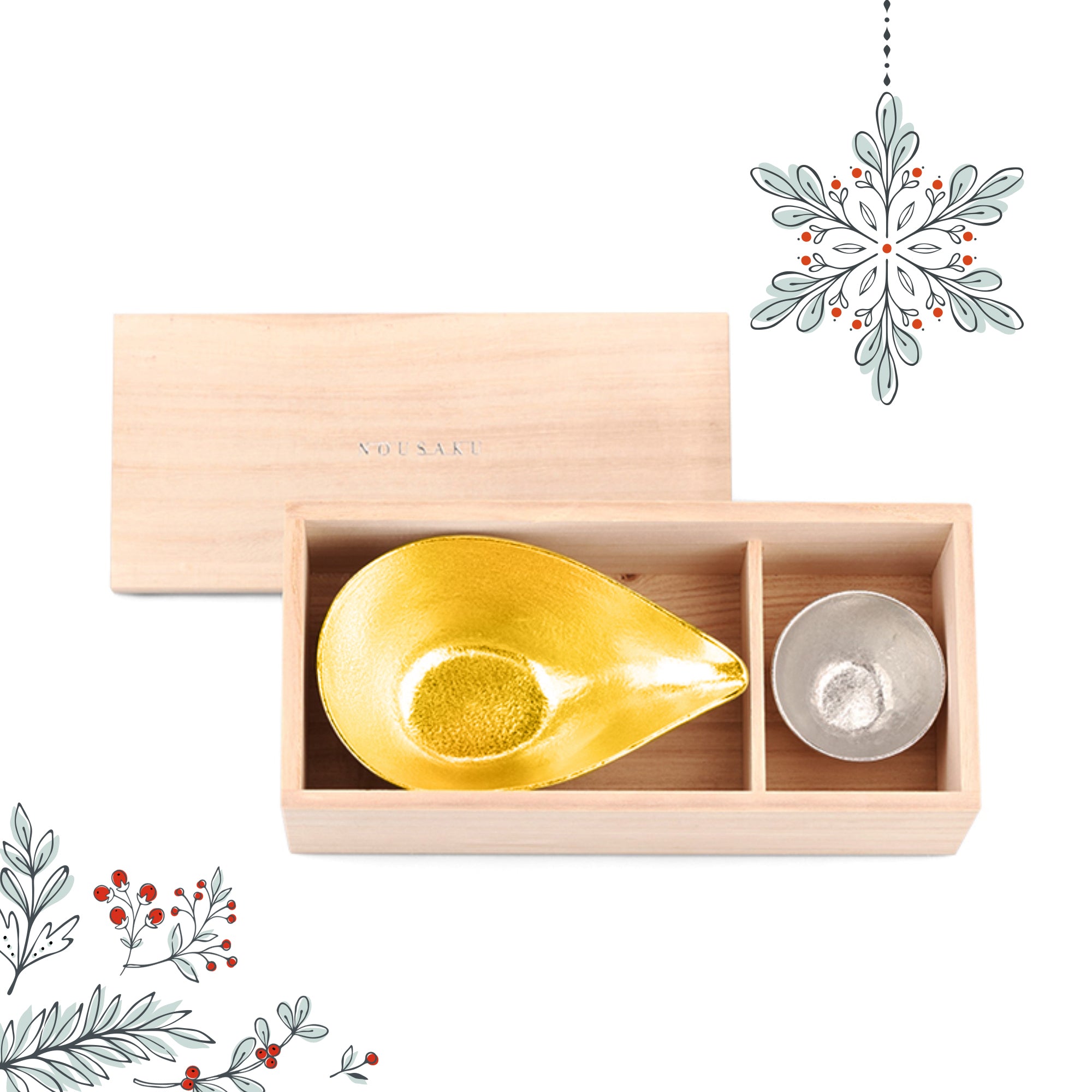 Nousaku Paulownia Box Gift Set – SAKE MAMA | 日本酒ママ