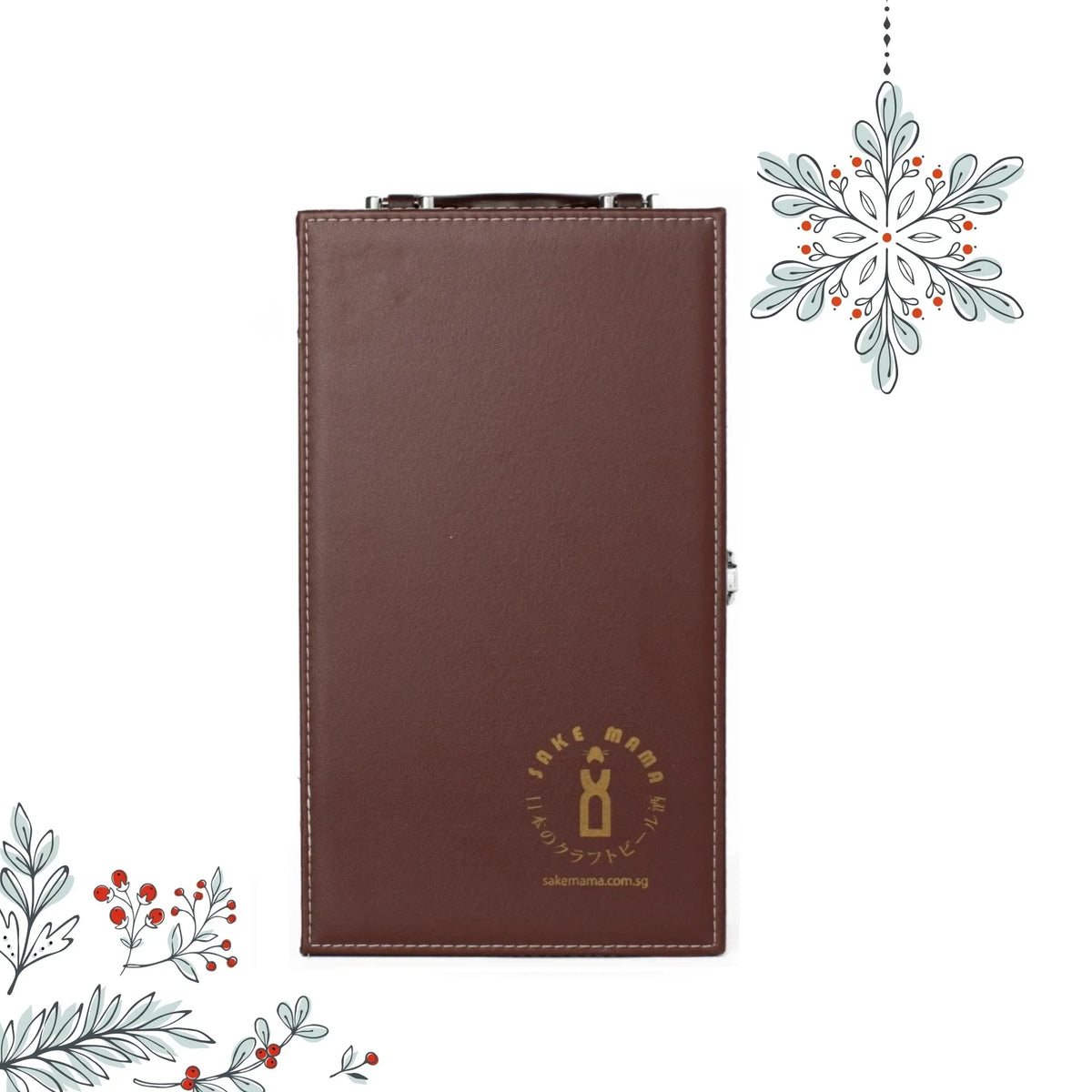 Twin bottles Sakemama Leather box
