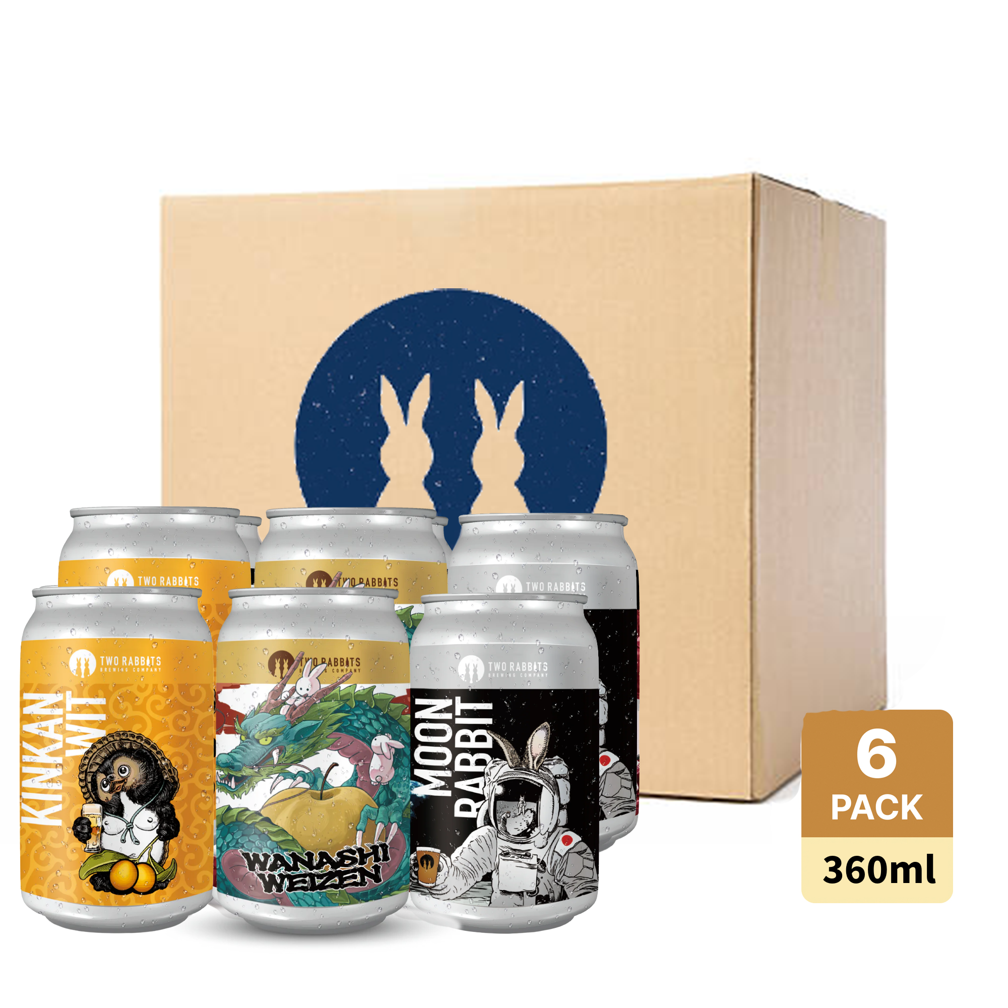 Two Rabbits Beer Set (6x360ml)